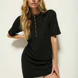 Nation LTD Sallie Dress in Jet Black