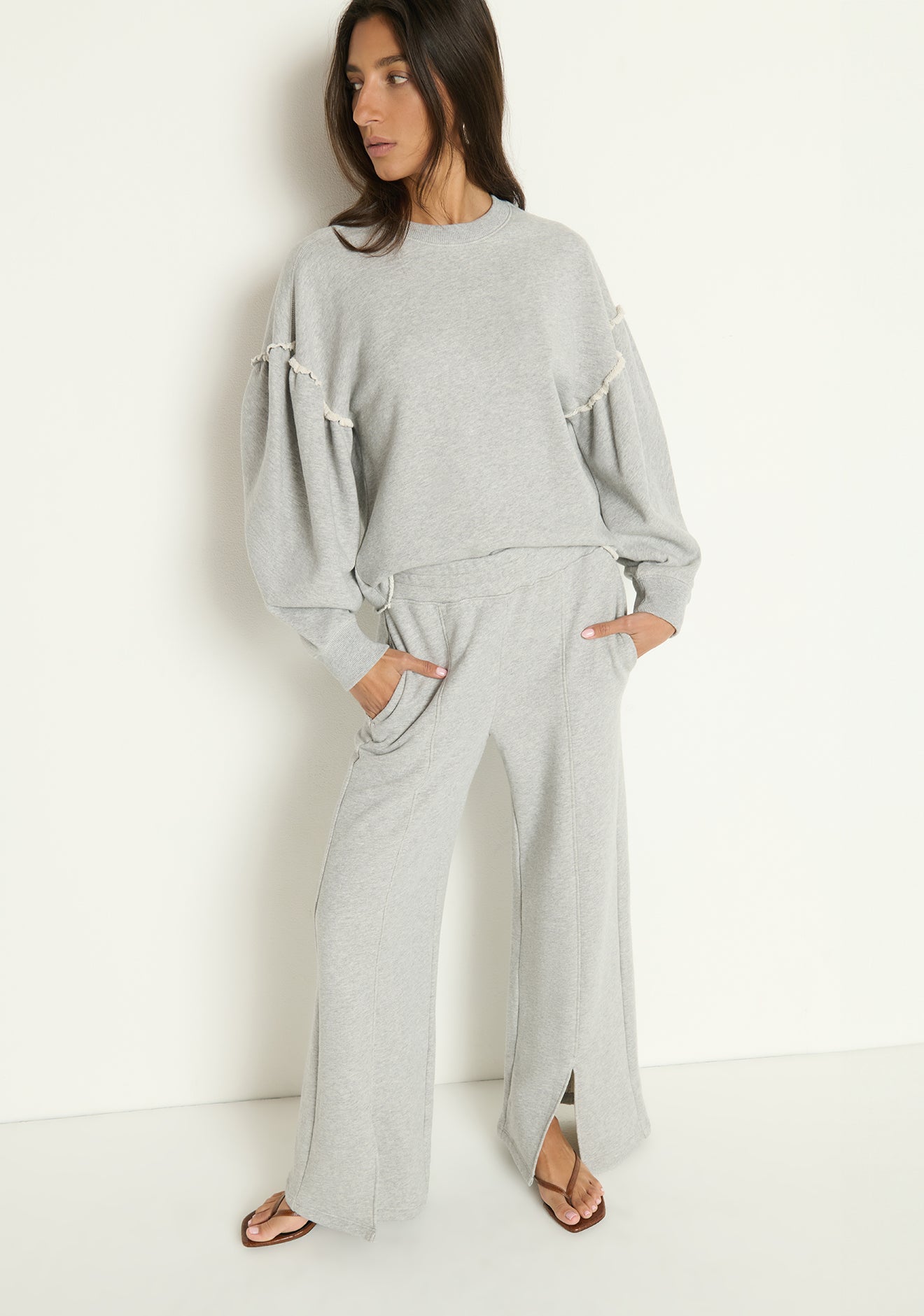 Lincoln Front Slit Knit Pant