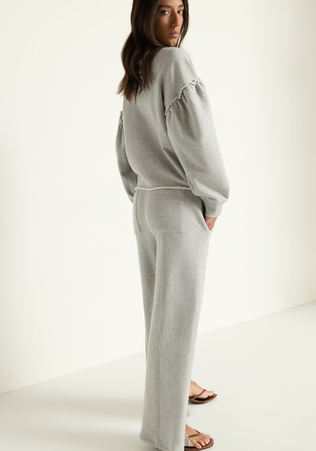 Lincoln Front Slit Knit Pant