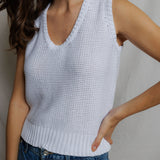 S131-Peggy - cotton sweater tank top 
