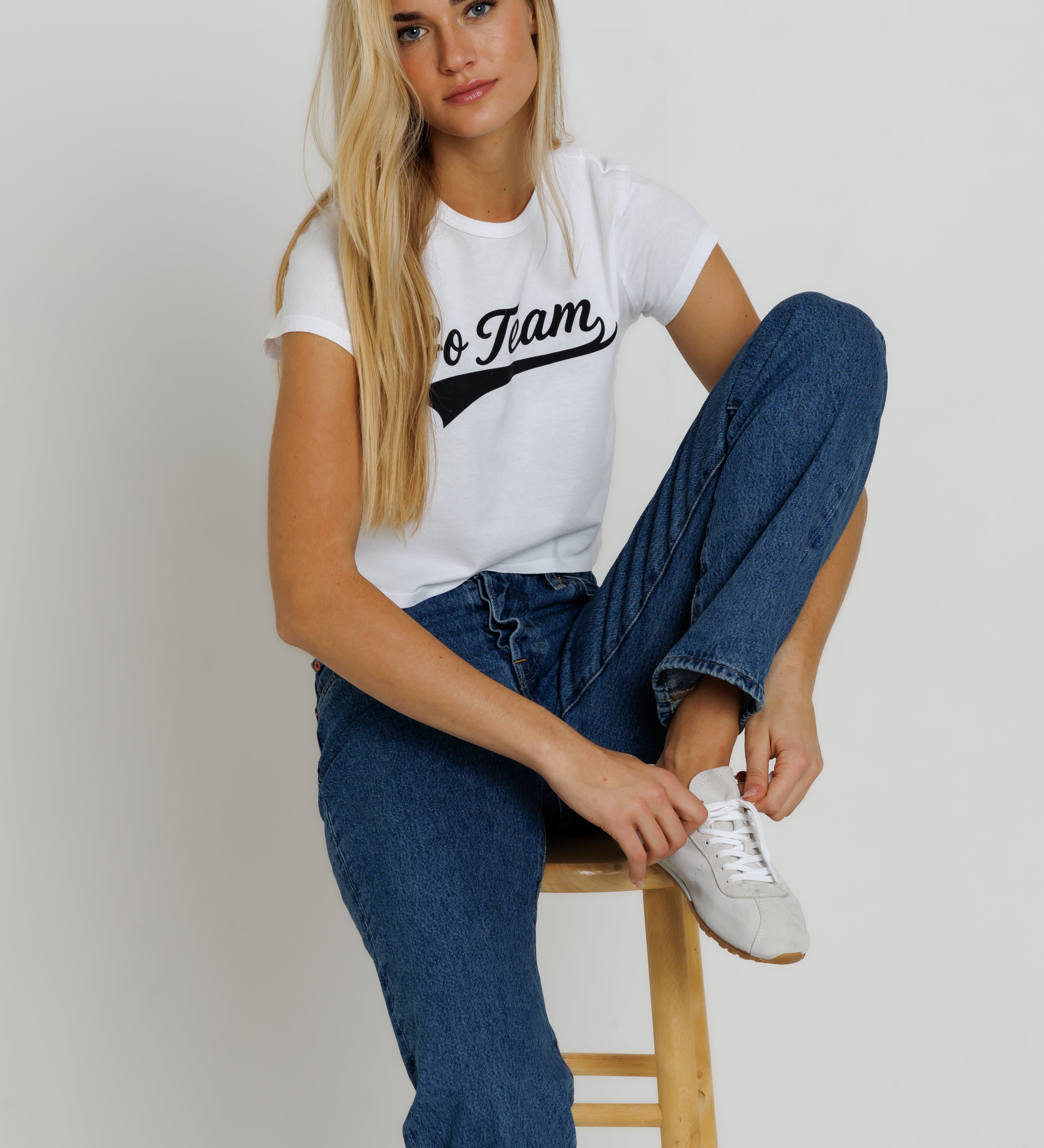 BLACK GO TEAM - TINY TEE