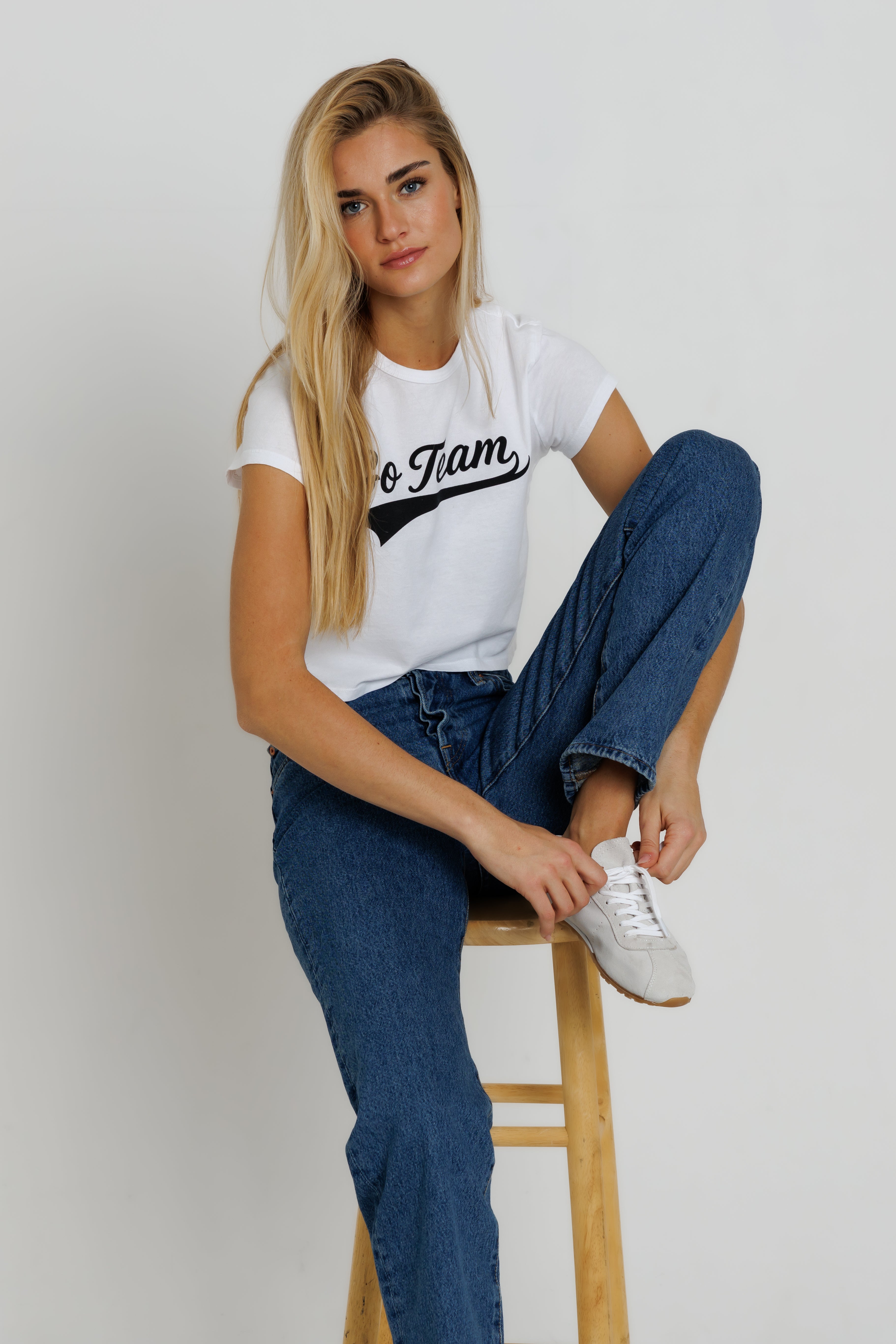 BLACK GO TEAM - TINY TEE