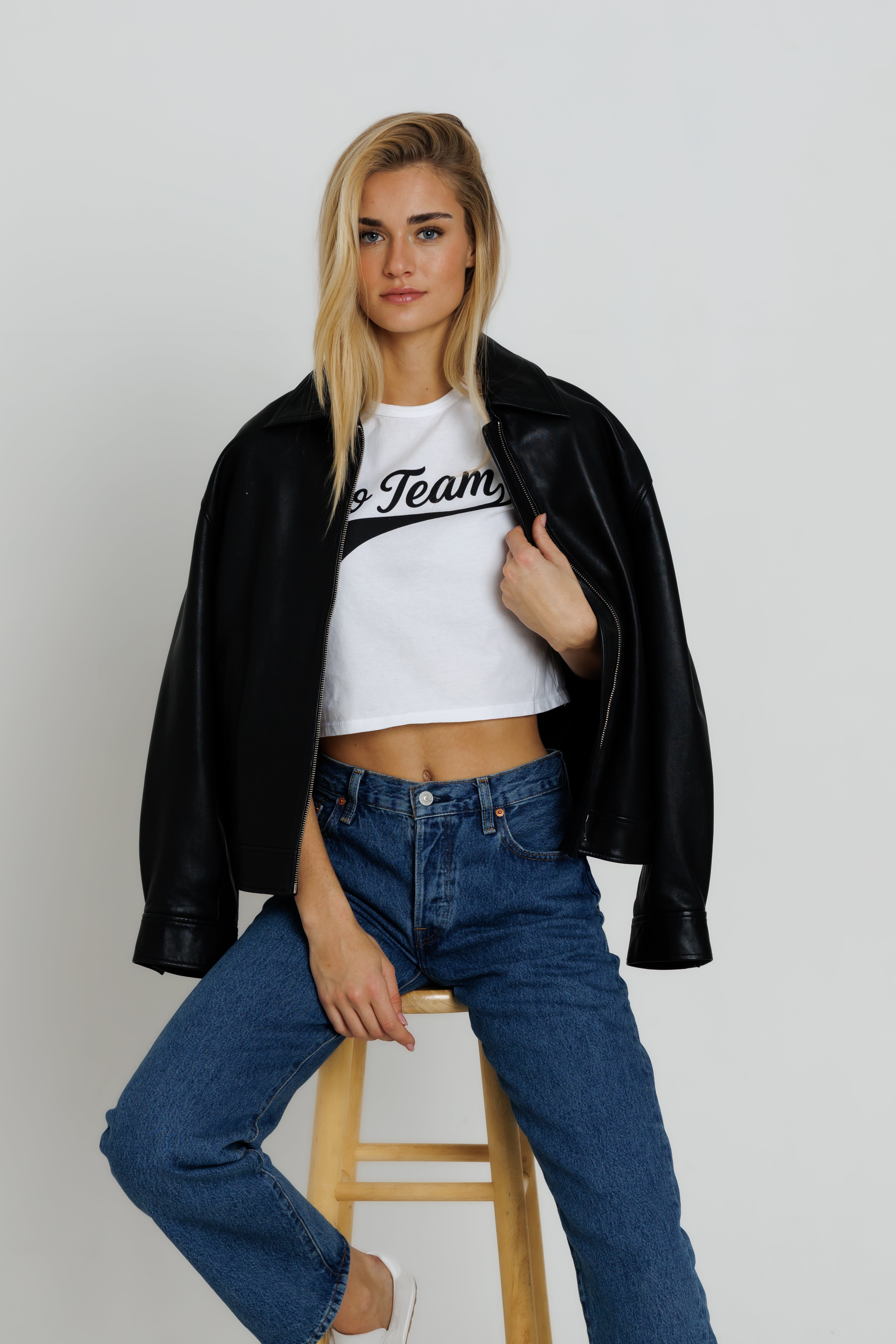 BLACK GO TEAM - TINY TEE