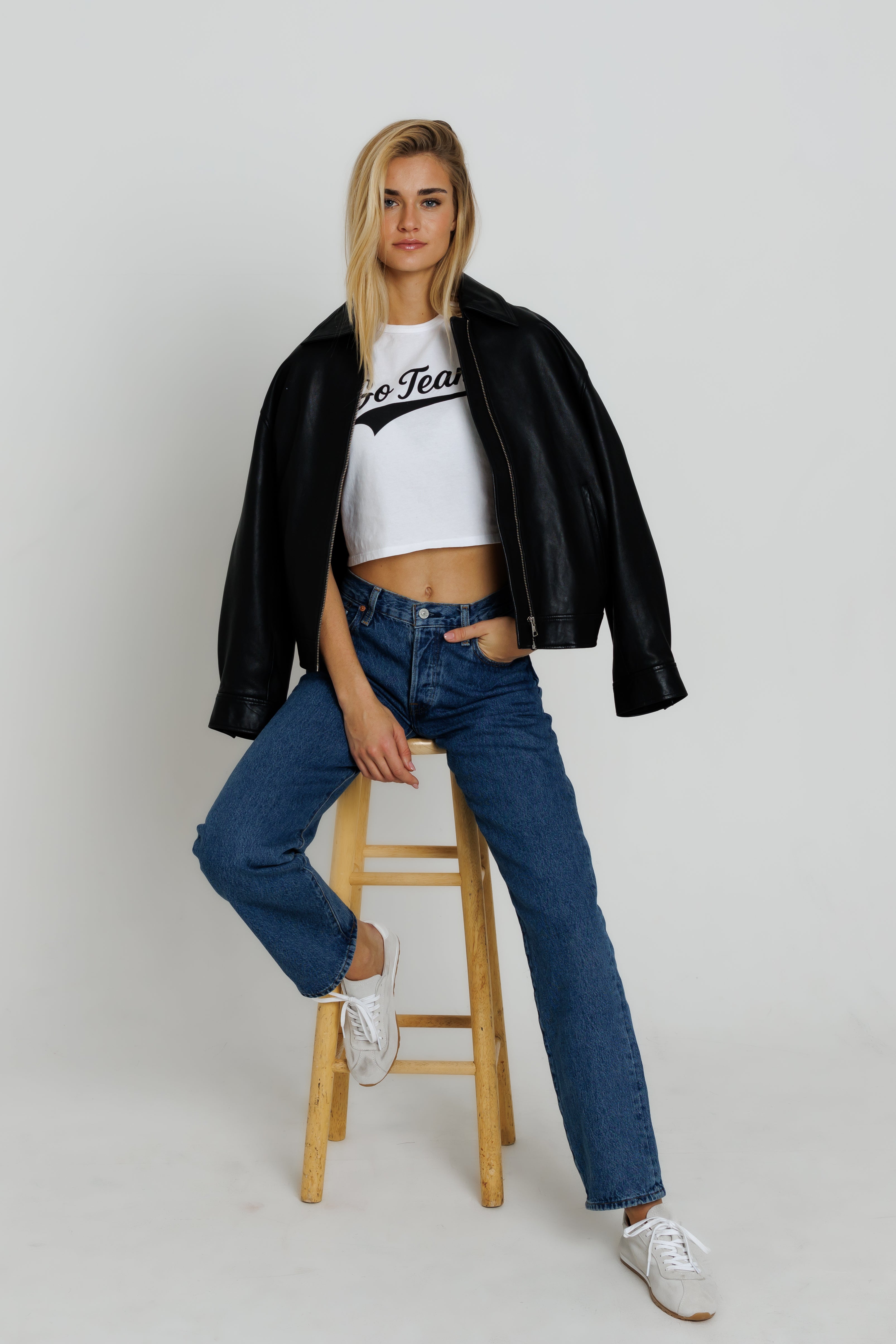 BLACK GO TEAM - TINY TEE