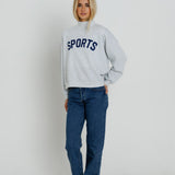 NAVY SPORTS - MOCKNECK