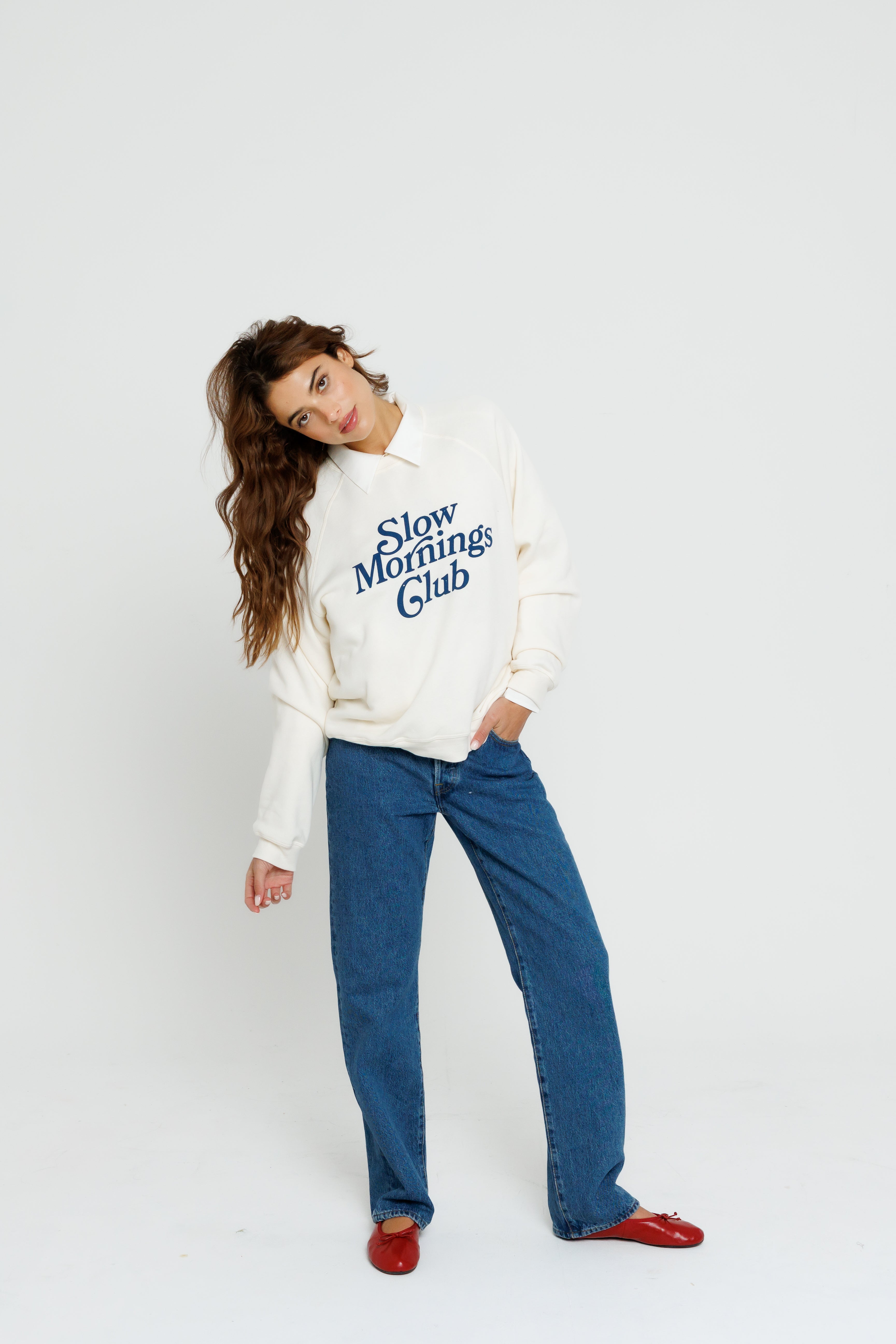 SLOW MORNINGS CLUB - RAGLAN CREW