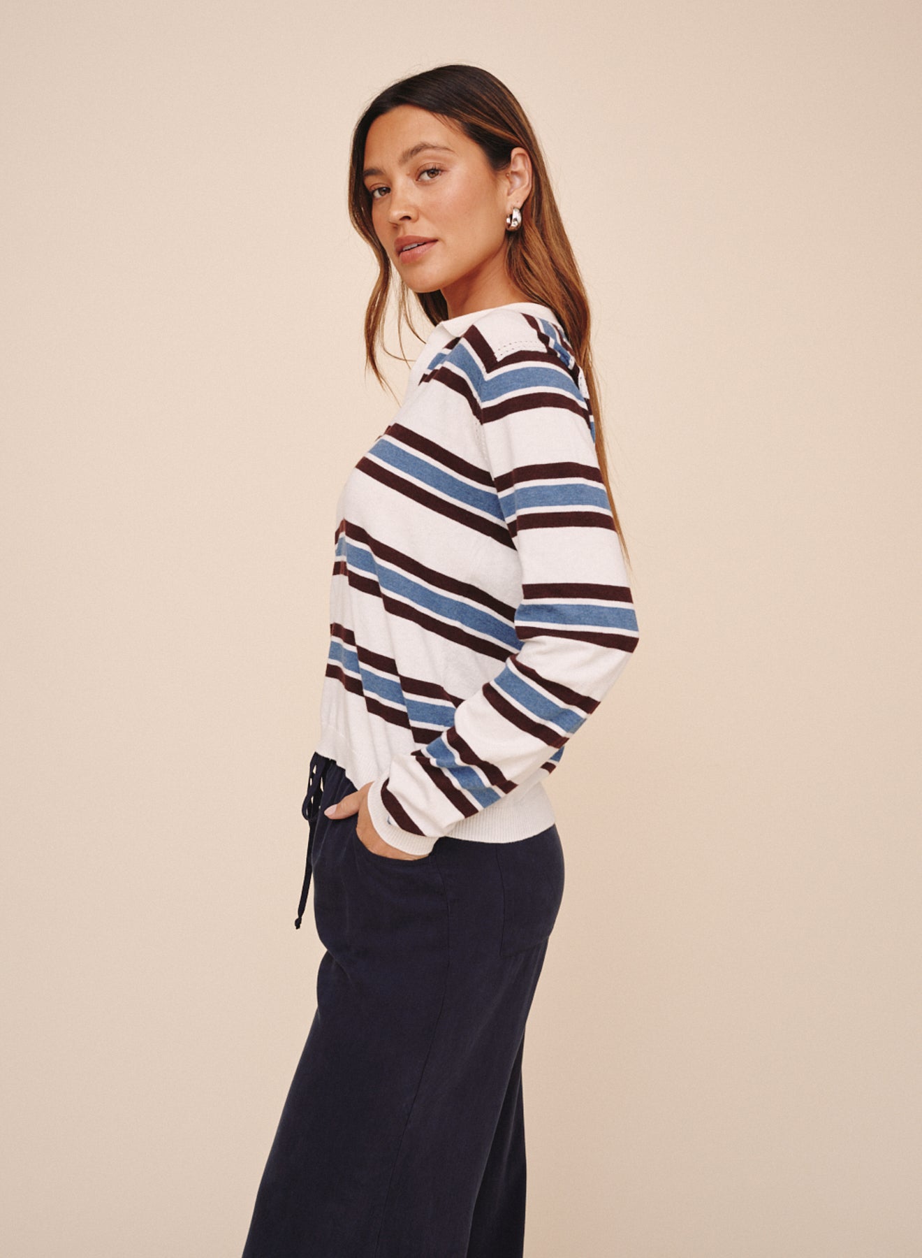 B20038-L41-304 - LONG SLEEVE PLACKET PULLOVER