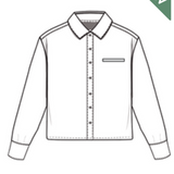 TW233-Naomi - cotton poplin button down shirt with front pocket