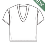 T328-Jada - waffle vneck tee