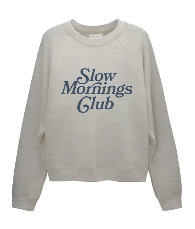 SLOW MORNINGS CLUB - RAGLAN CREW