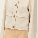 Luc Corduroy Collar Short Jacket