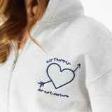 Mia French Terry Zip Up Hoodie