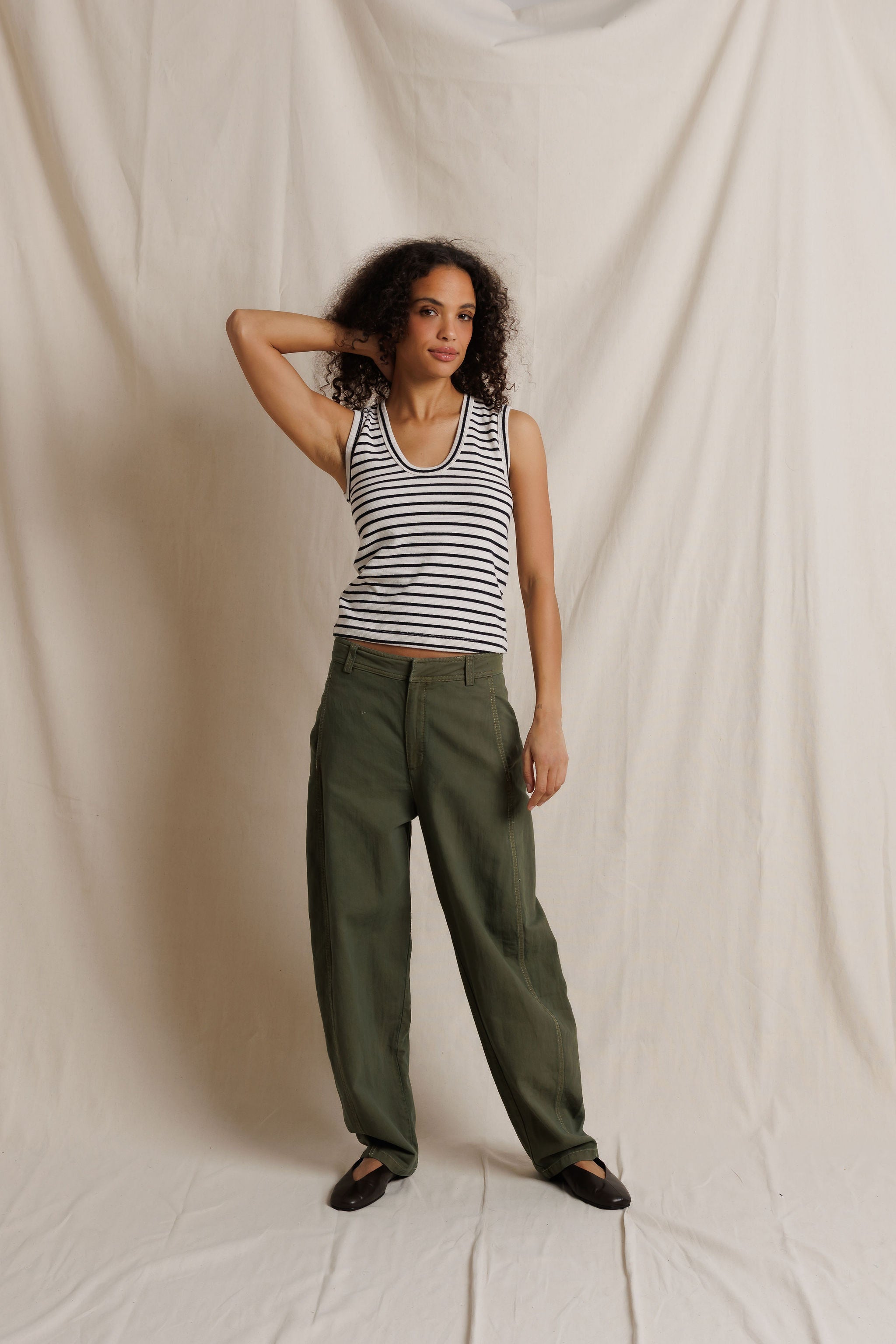 Natural/Black Stripe