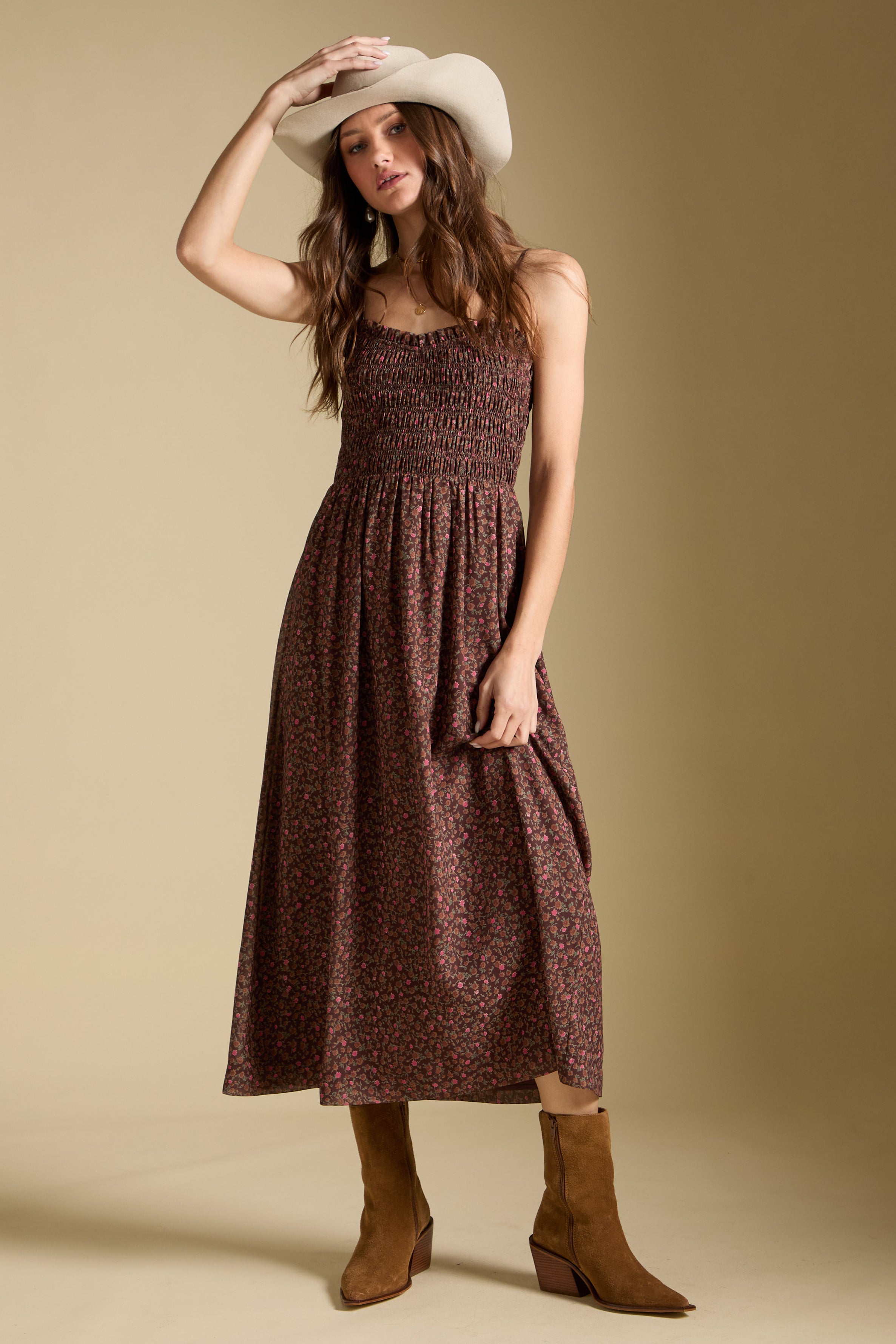 LAKEN MIDI DRESS