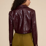 JK5613 LACEY MOTO FAUX LEATHER JACKET