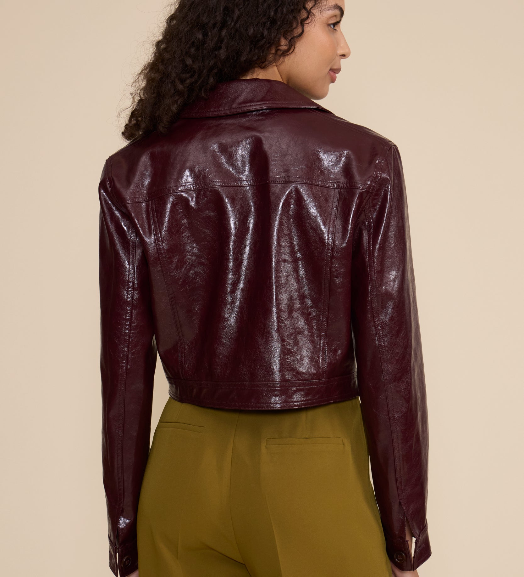 JK5613 LACEY MOTO FAUX LEATHER JACKET