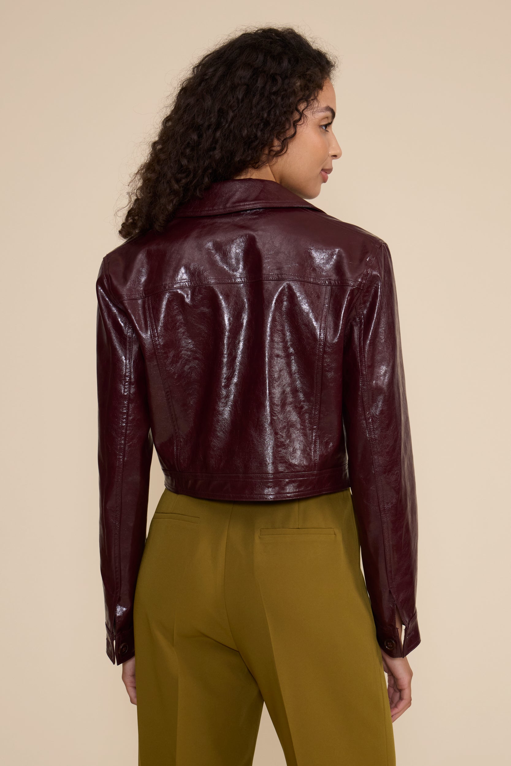 JK5613 LACEY MOTO FAUX LEATHER JACKET