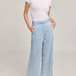 JOSALYN DENIM SNAP PANTS