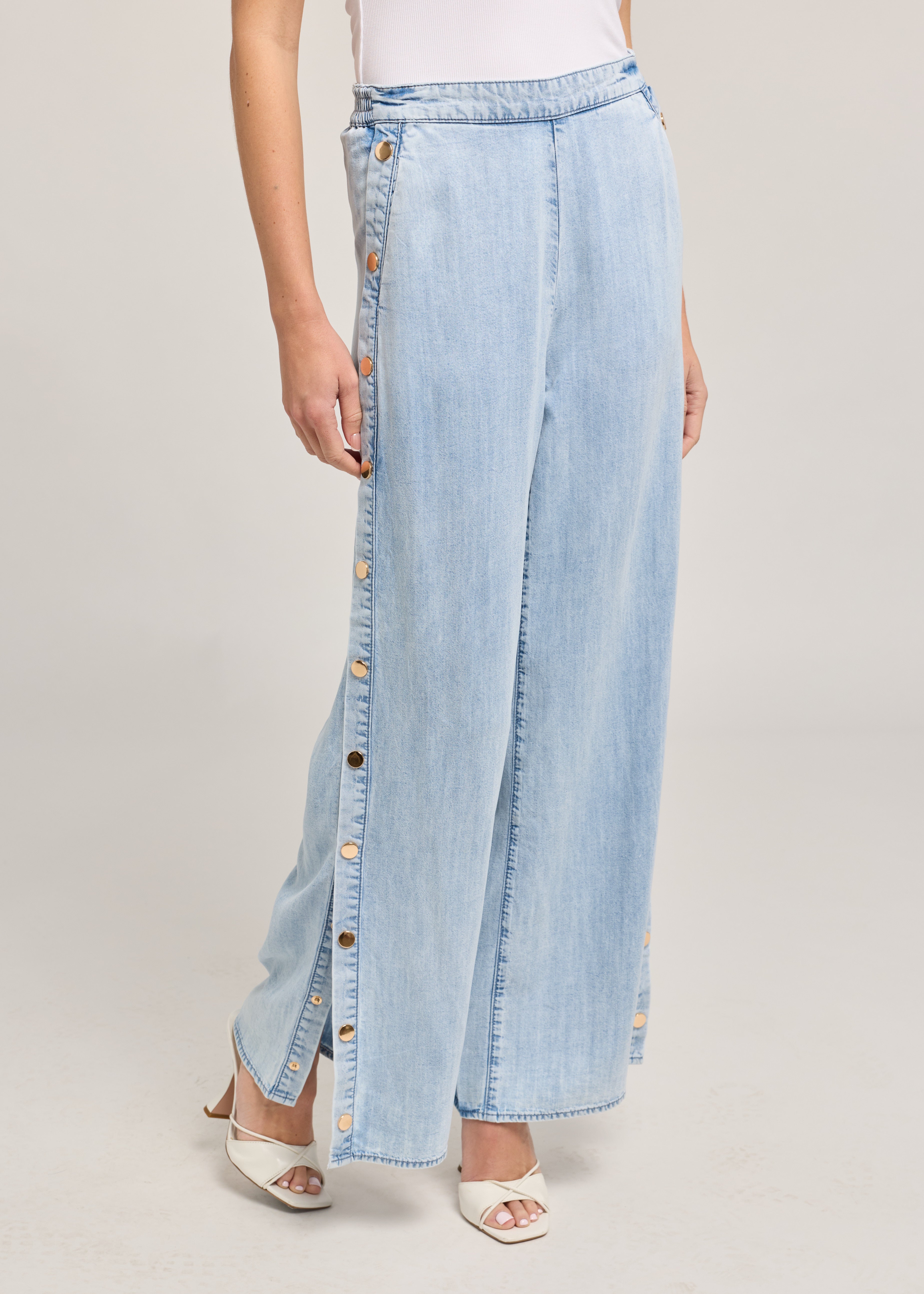JOSALYN DENIM SNAP PANTS