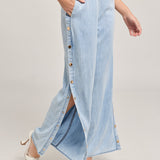 JOSALYN DENIM SNAP PANTS