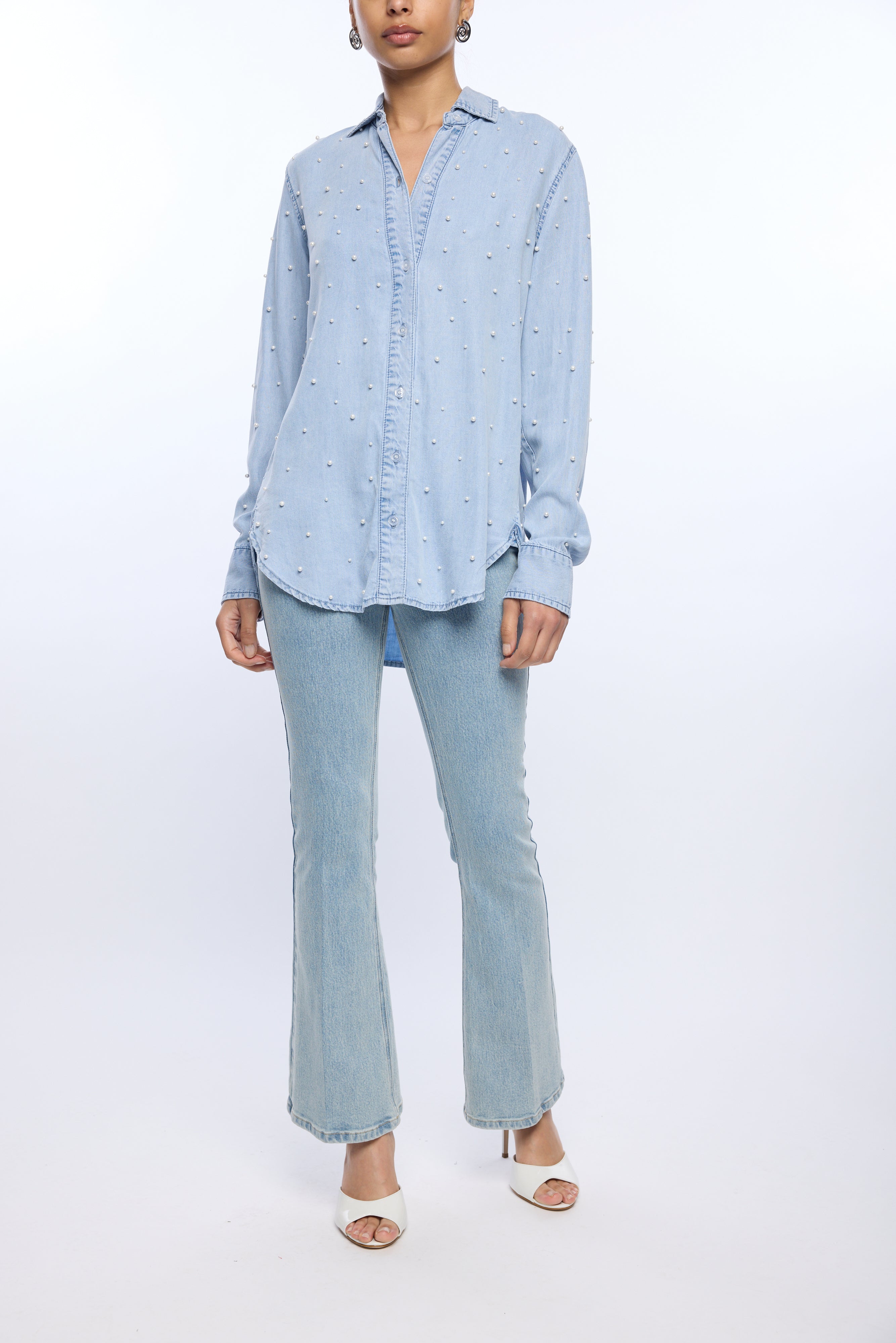 MARCELLO PEARL DENIM SHIRT