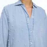 MARCELLO PEARL DENIM SHIRT