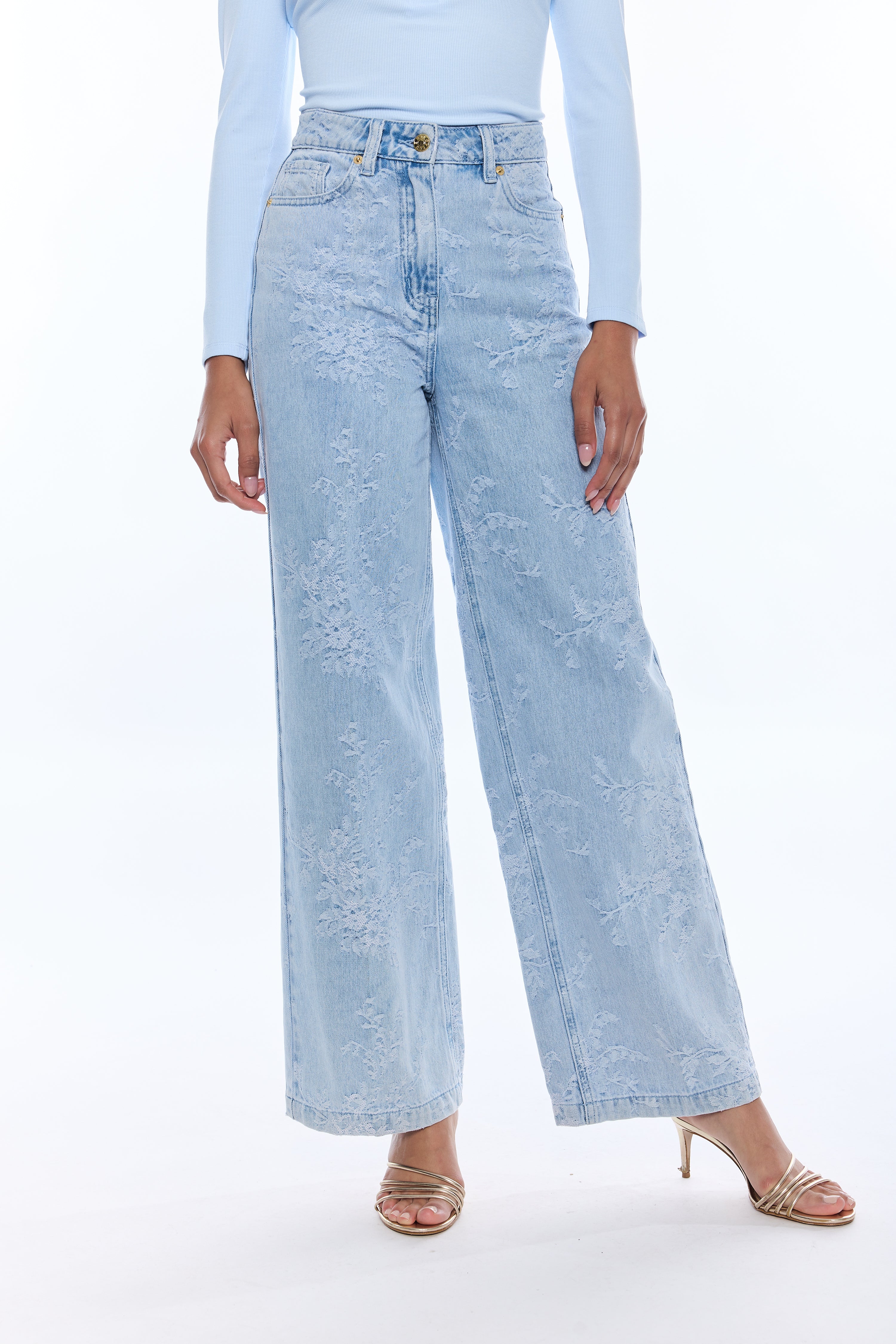 MILAGRO FLORAL JEANS
