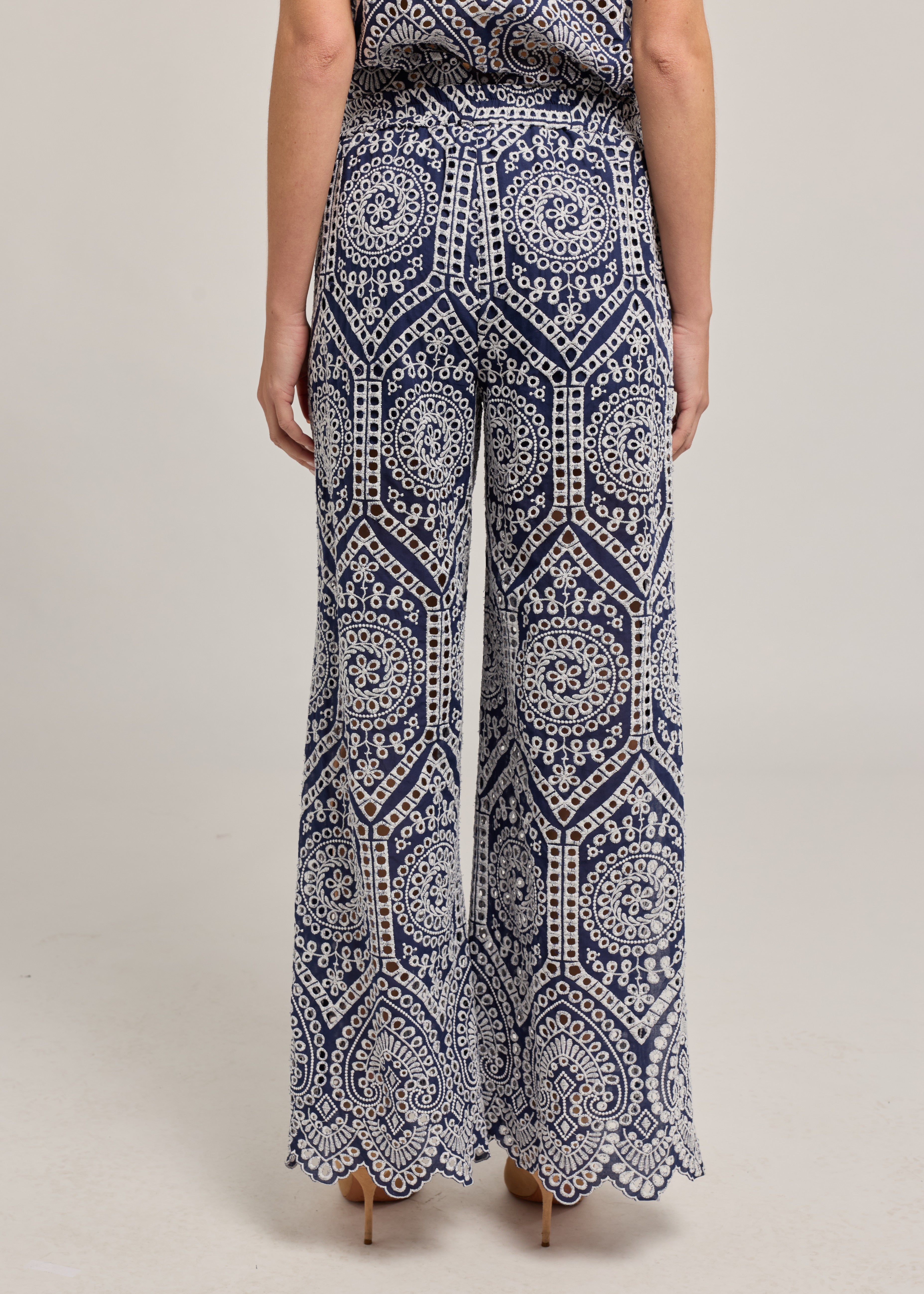FIFI COTTON EYELET PANTS