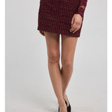 KENDRA TWEED SKIRT
