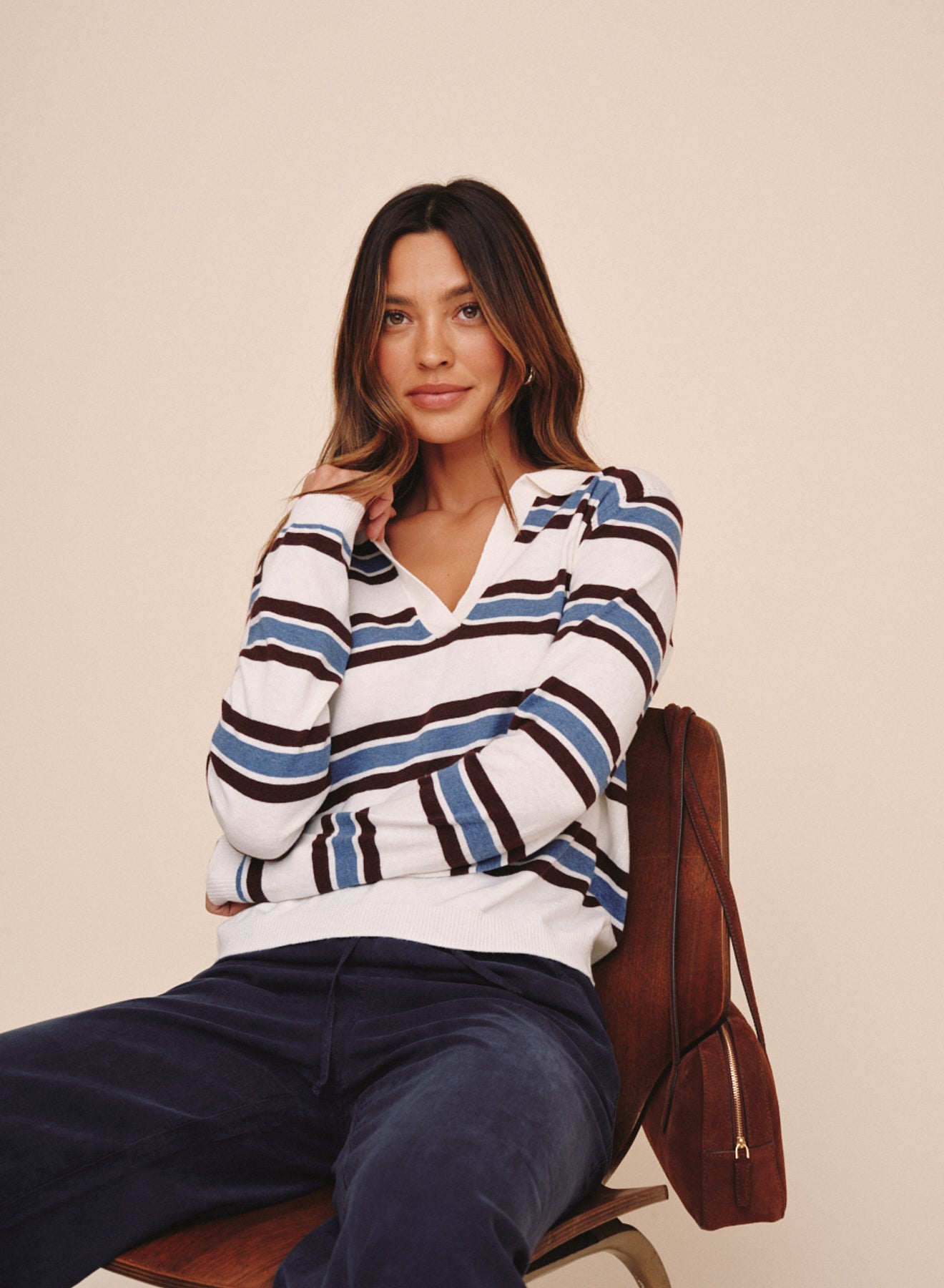 B20038-L41-304 - LONG SLEEVE PLACKET PULLOVER
