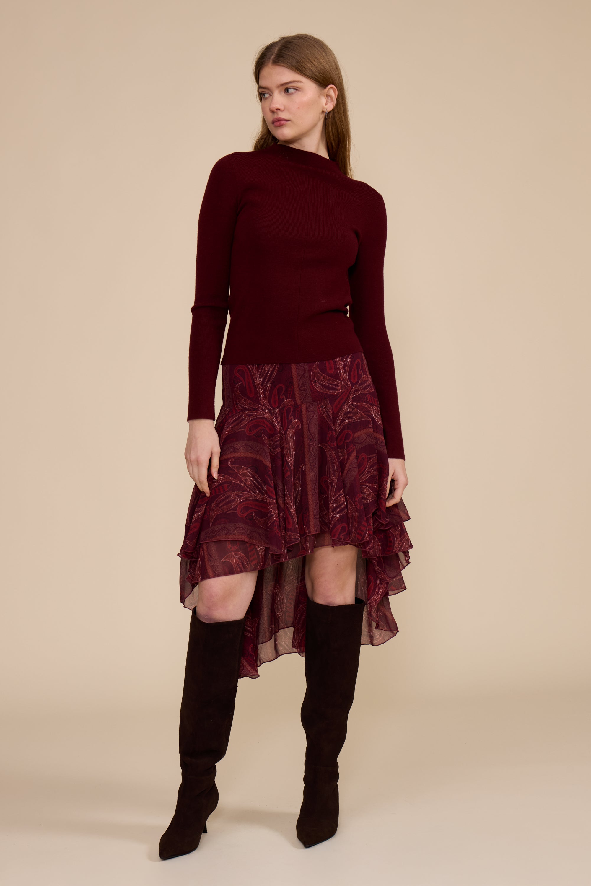 BURGUNDY MULTI