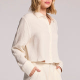 PASO CROP BUTTON UP