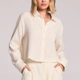 PASO CROP BUTTON UP