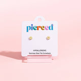 Tiny White Daisy Earrings