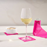Toasting with Tara Cocktail Napkin Stand in Glass