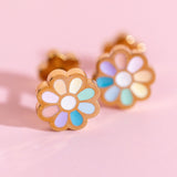 Rainbow Daisy Earrings