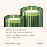 Scented Candle - Pomegranate & Pine - 7oz | La Jolie Muse