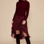 SK5661 BRITNEY HIGH LOW SKIRT