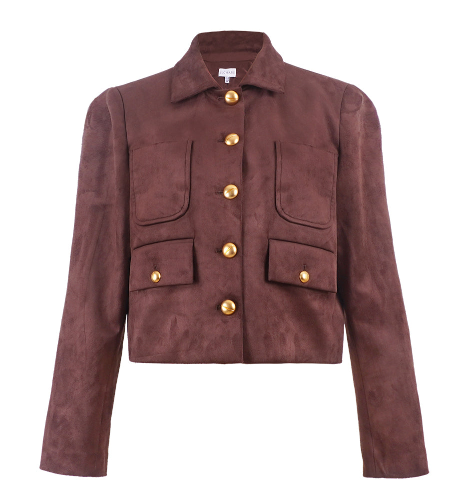 C5541 BRYNN FAUX SUEDE JACKET