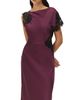Elodie Maris Dress in Plum Black