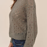 B20105-L54-304 - BALLOON SLEEVE SWEATER