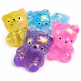 Squishy glitter, gummy bear toy
