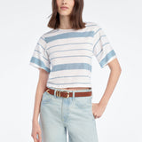 Favorite Daughter The Joanne Top in Sea Blue Stripe