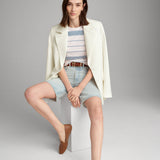 Favorite Daughter The Joanne Top in Sea Blue Stripe