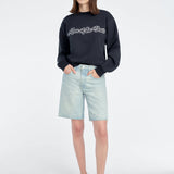 THE MOM OF THE YEAR VARSITY SWEATSHIRT in Navy