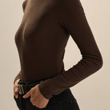 THE RIBBED TURTLENECK