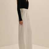THE VELVET DATE BLOUSE in Black