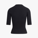 THE AMELIA CREWNECK TOP in Black
