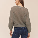 B20105-L54-304 - BALLOON SLEEVE SWEATER