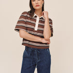 B20216-L96-304 - CROP POLO TEE